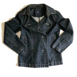 Gap Denim Peacoat Sz Small